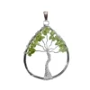 Peridot Tree of Life Pendant - Crystal Dreams